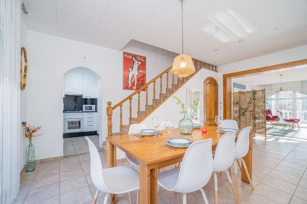 Sm21-Gran Casa De Vacaciones En La Playa, 4 Habitaciones, Climatizada, Piscina, Barbacoa Y Wifi Эмпуриабрава Экстерьер фото